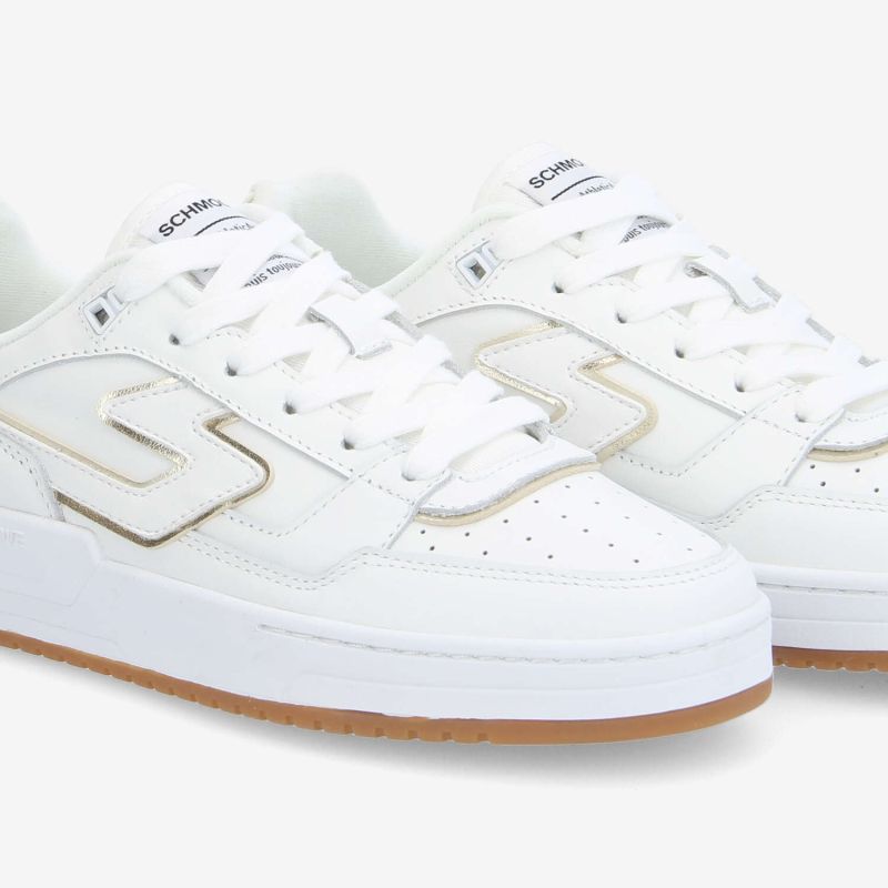 BROOKLYN COURT W - NAPPA/METAL - WHITE/GOLD